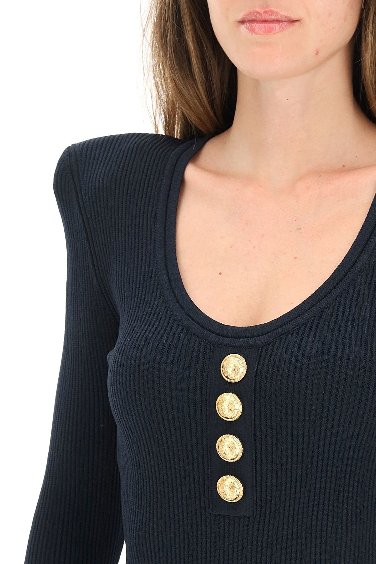 BUTTONED KNIT BODYSUIT - 5