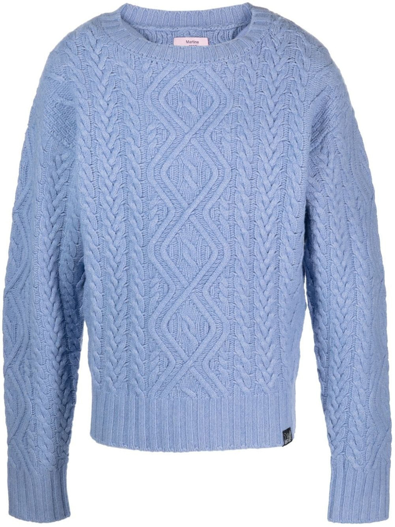 cable-knit merino jumper 1