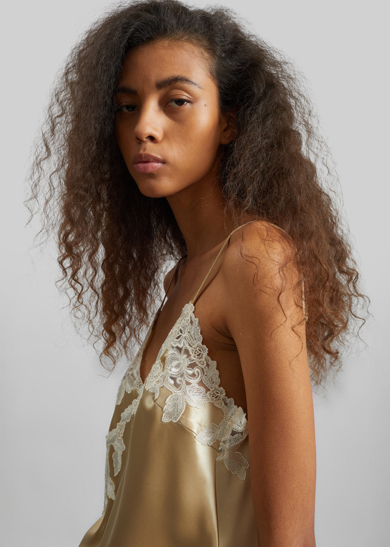 By Malene Birger Madeleine Satin Top - Vanilla Cream 4