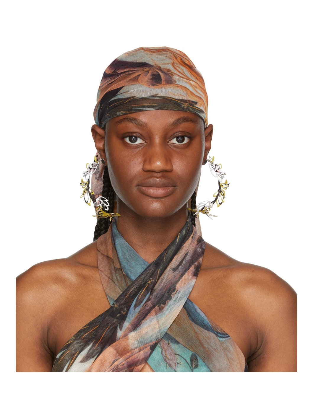 SSENSE Exclusive Blue Naissance De Venus Scarf - 1