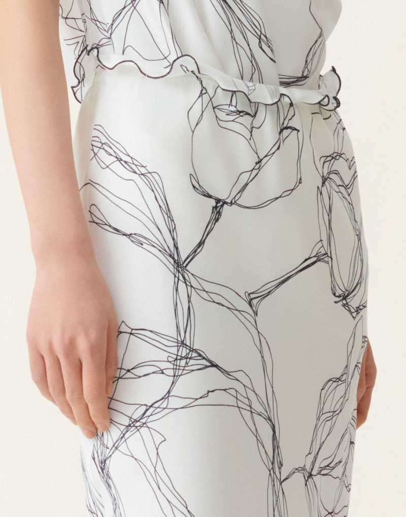 Silk twill skirt 5