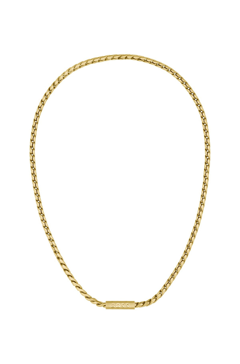 GOLD-TONE NECKLACE WITH BRAIDED CHAIN 1