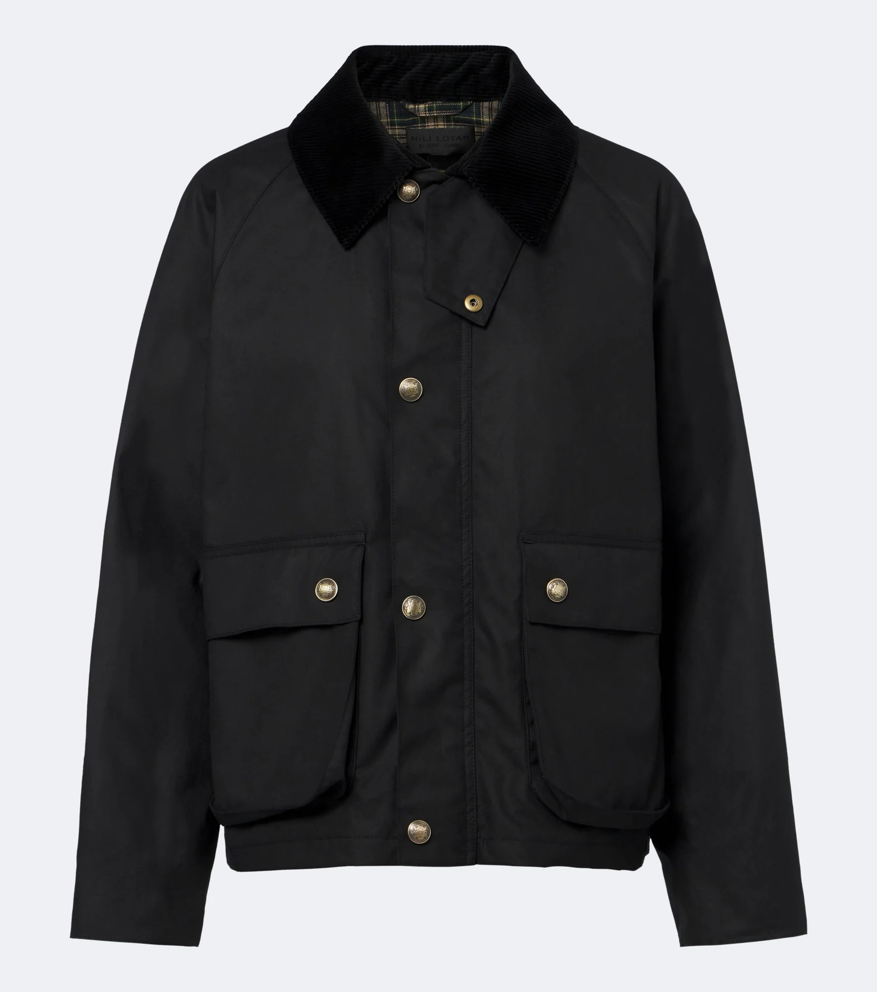 Brinley corduroy-trimmed cotton jacket - 1
