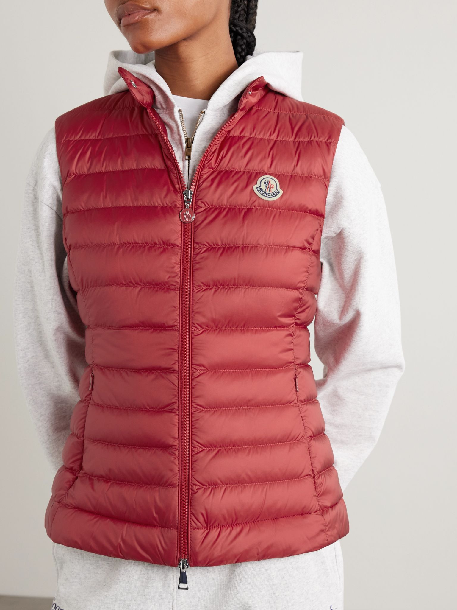Igens quilted padded shell down vest Red - 3