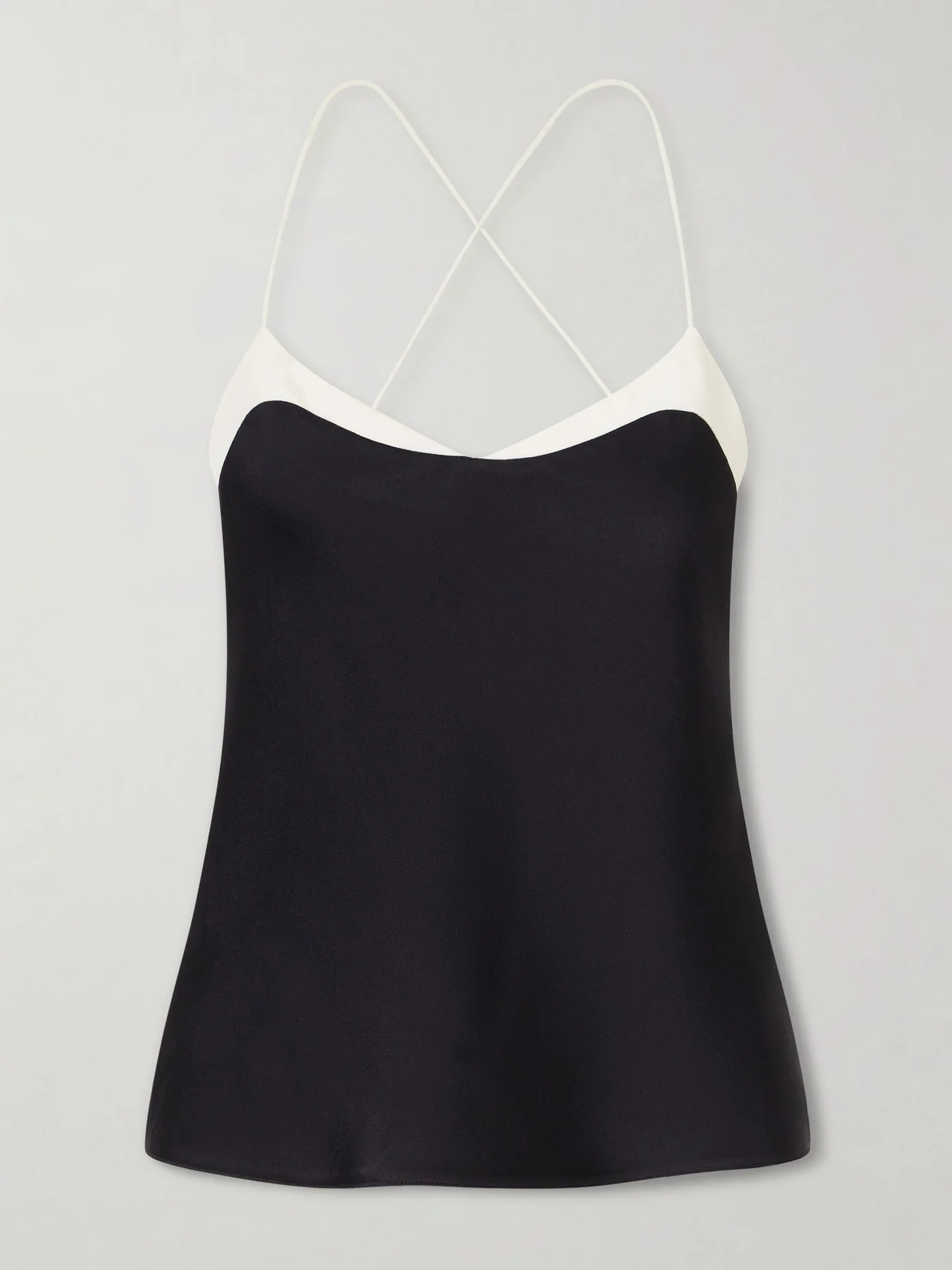Two-tone Satin Camisole - 1