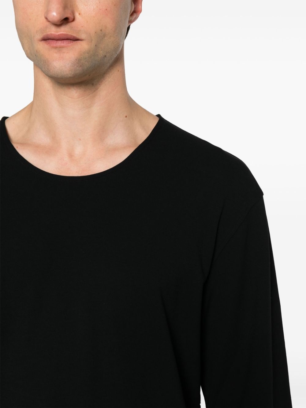 straight-hem cotton T-shirt - 5