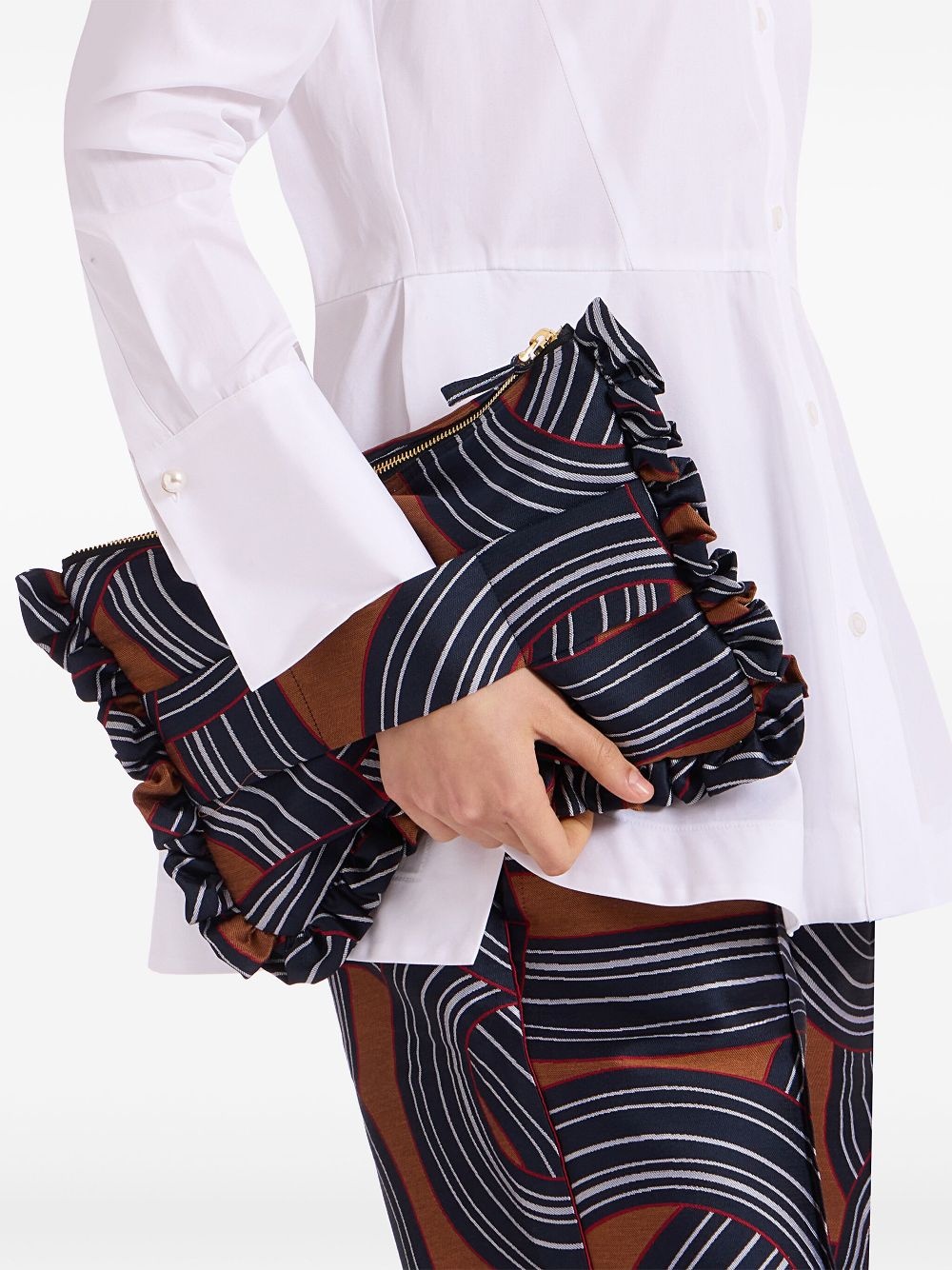 jacquard clutch bag - 2