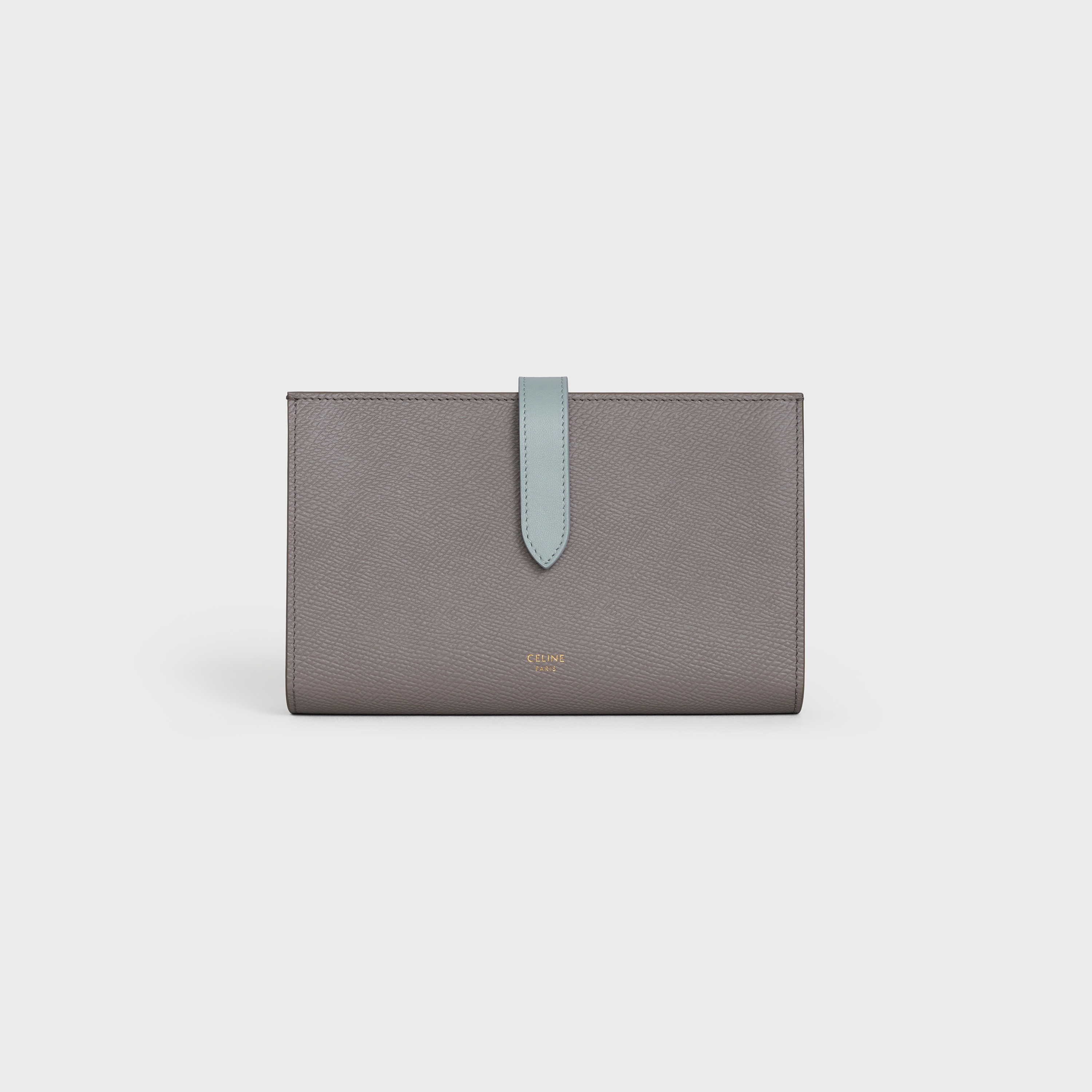 Large strap wallet in Bicolour Grained Calfskin - 1