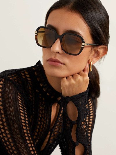 Chloé West round-frame tortoiseshell recycled-acetate sunglasses outlook