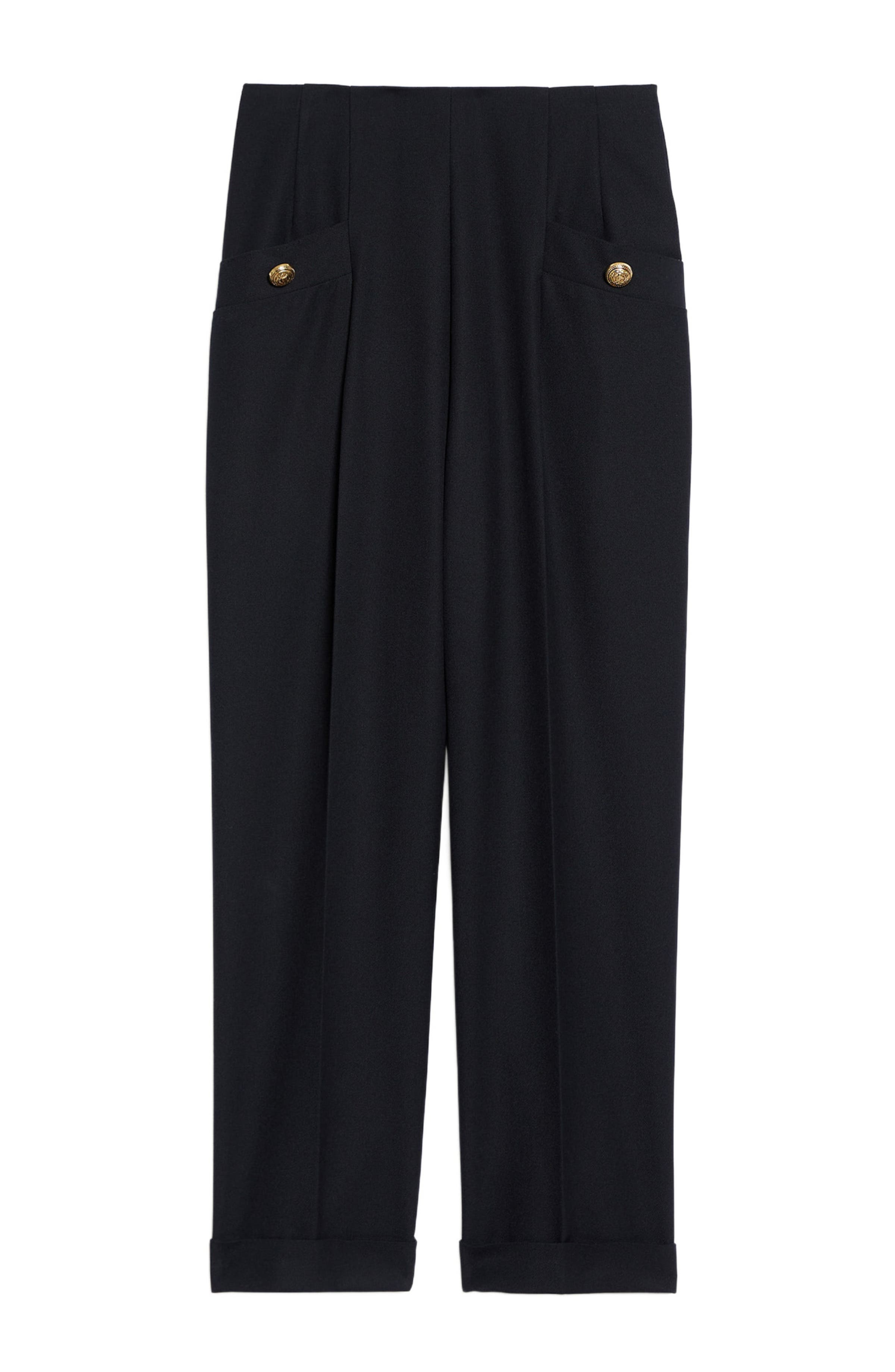 SANDRO Wide legs trousers in Navy Blue at Nordstrom - 7