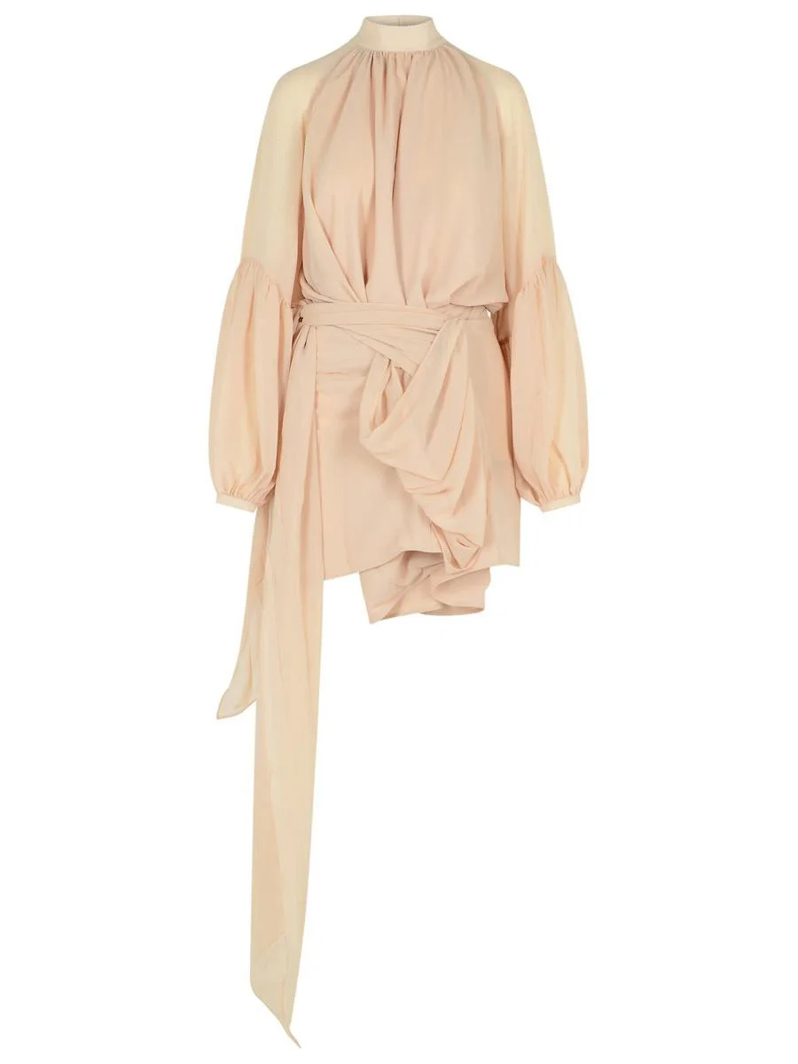 Rotate Birger Christensen 'Joan' Hazelnut Polyester Dress - 1