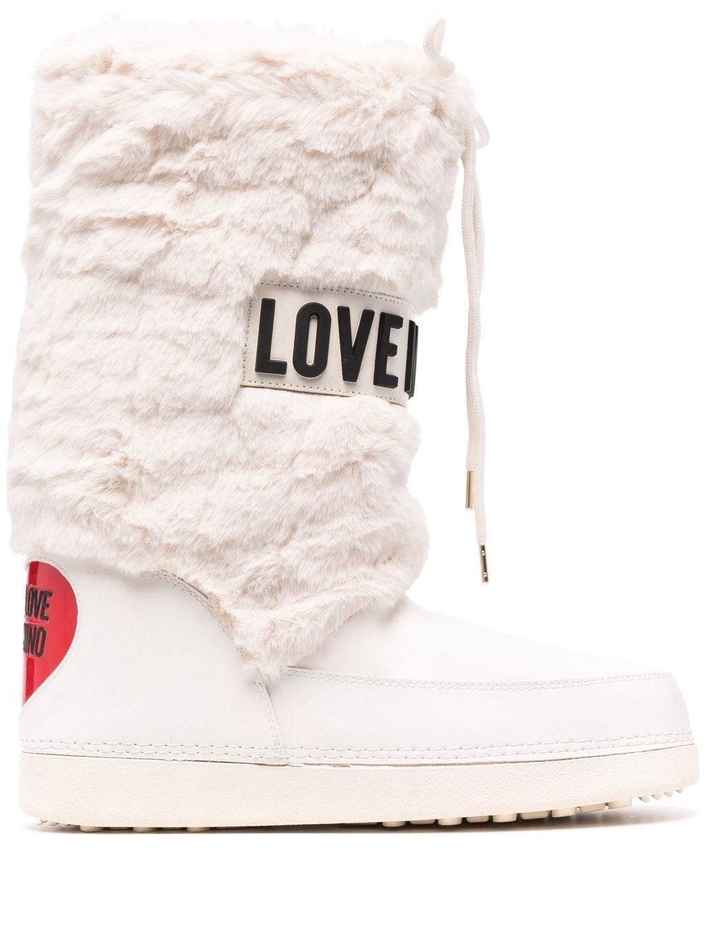 faux-fur logo boots - 1