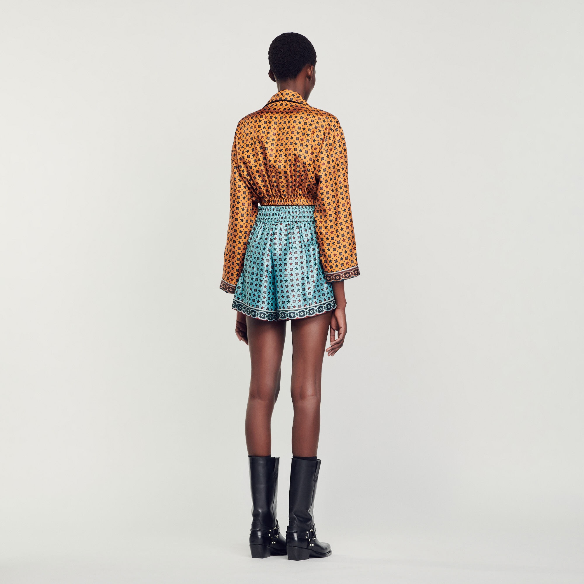 PRINTED CROPPED SHIRT - 6