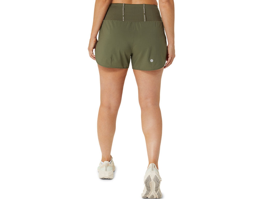 (WMNS) ASICS Road 3.5inch Running Shorts 'Mantle Green' 2012C965-300 - 2