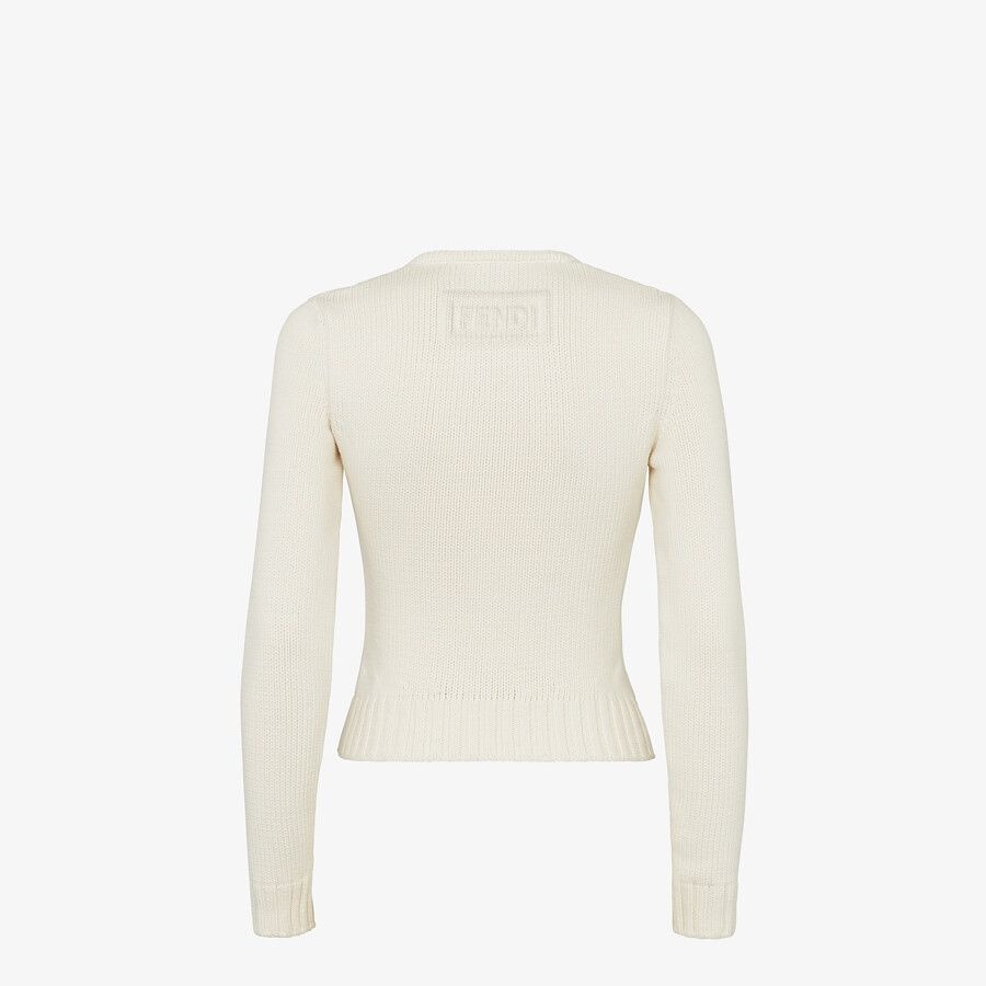 White cotton sweater - 2