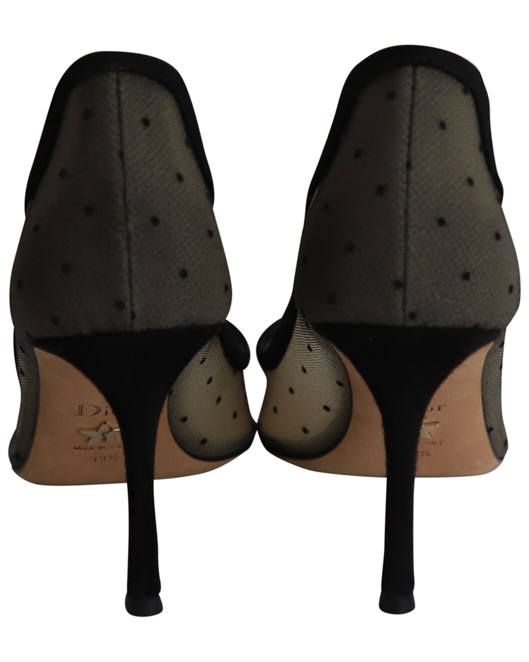 Dior Polyester D-Moi Polka Dot Mesh Pump (Authentic Pre-Loved) - 3
