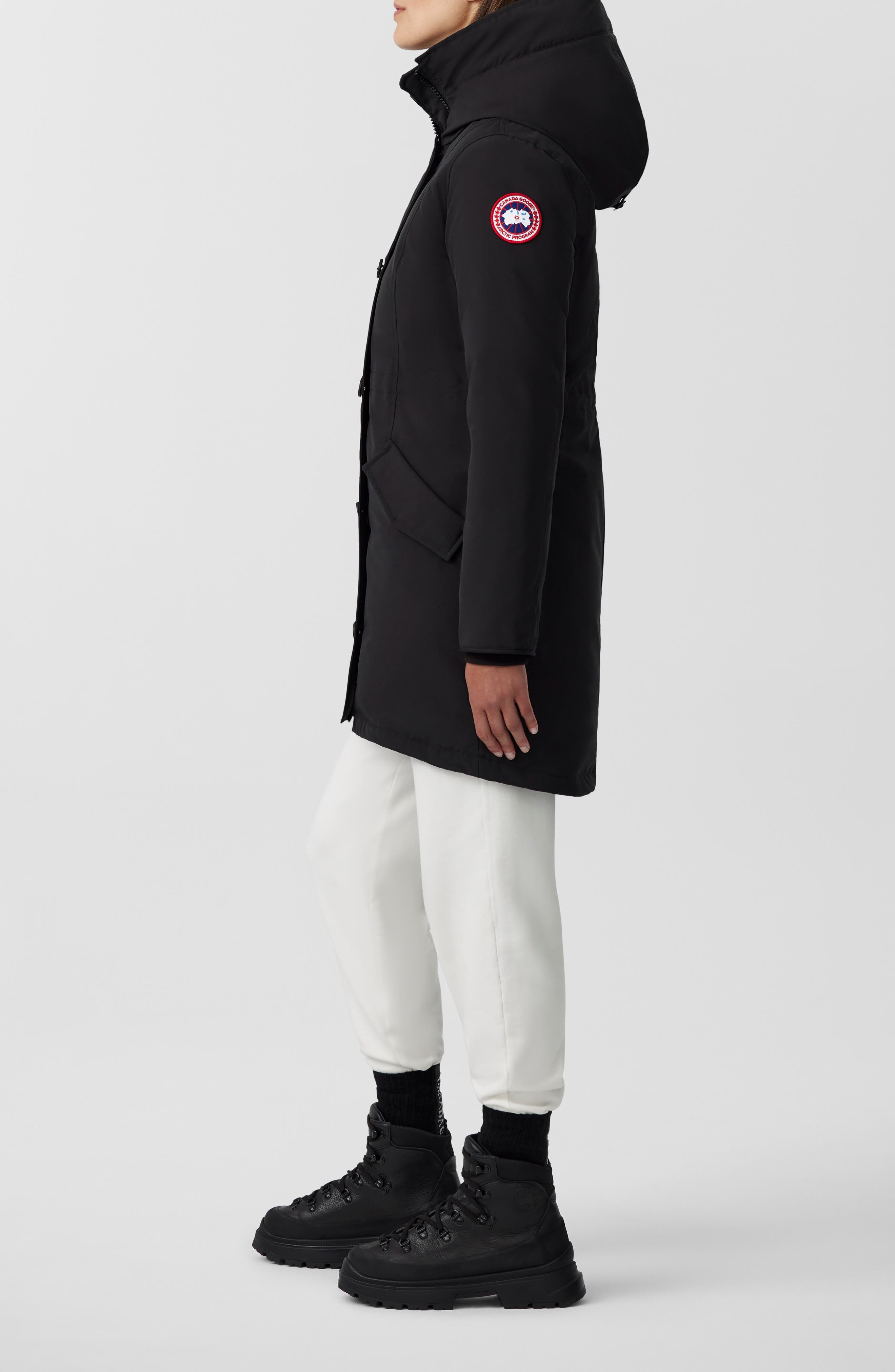 Canada Goose Women's Rossclair Water Resistant 625 Fill Power Down Parka in Black at Nordstrom - 3