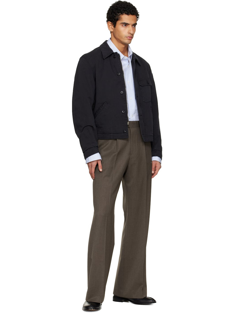 Tonywack Black Garment-Dyed Cotton Deck Denim Jacket outlook