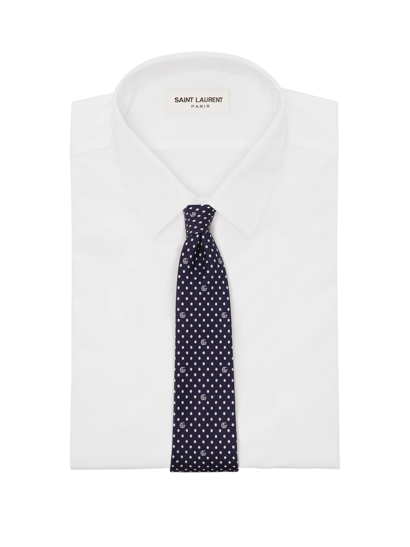 GG polka dot-print silk tie - 2