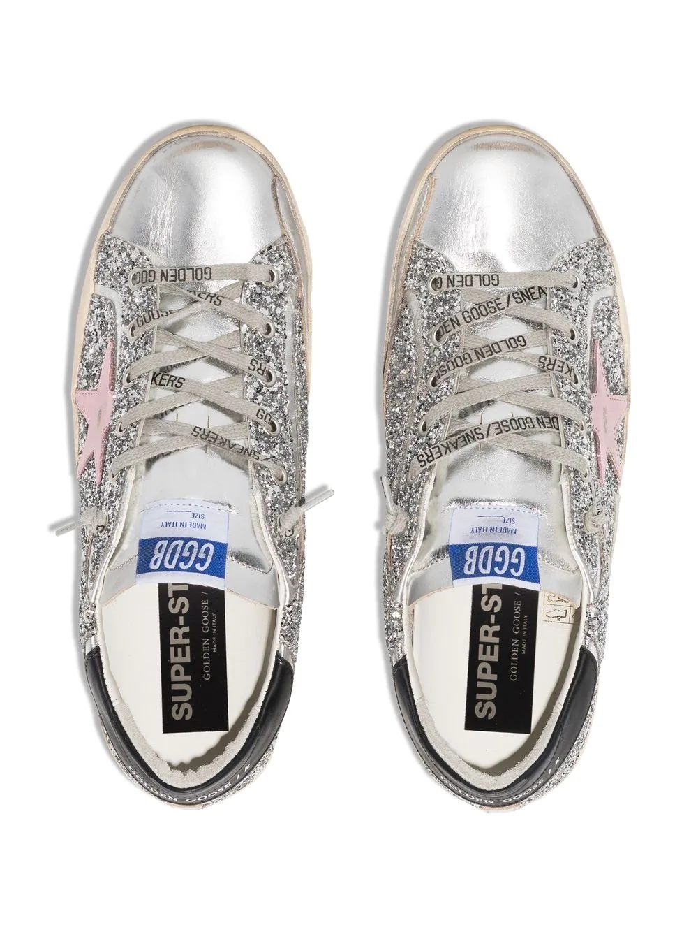 Superstar glitter-embellished trainers - 4