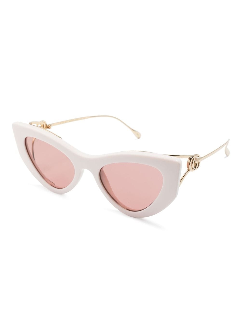 NEW GUCCI SUNGLASSES GG1565S 003 GOLD/PINK CAT EYE WOMEN EYEWEAR GUCCI Double G cat-eye sunglasses - GG1565S 003 | REVERSIBLE main image 3