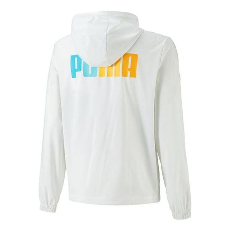 PUMA PUMA Full Sleeve Printed Hoodie 'White' 678013-02 outlook