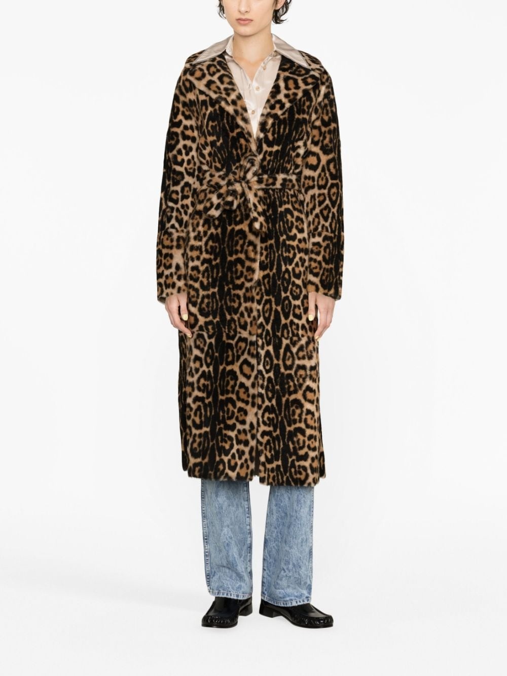 reversible shearling coat - 2