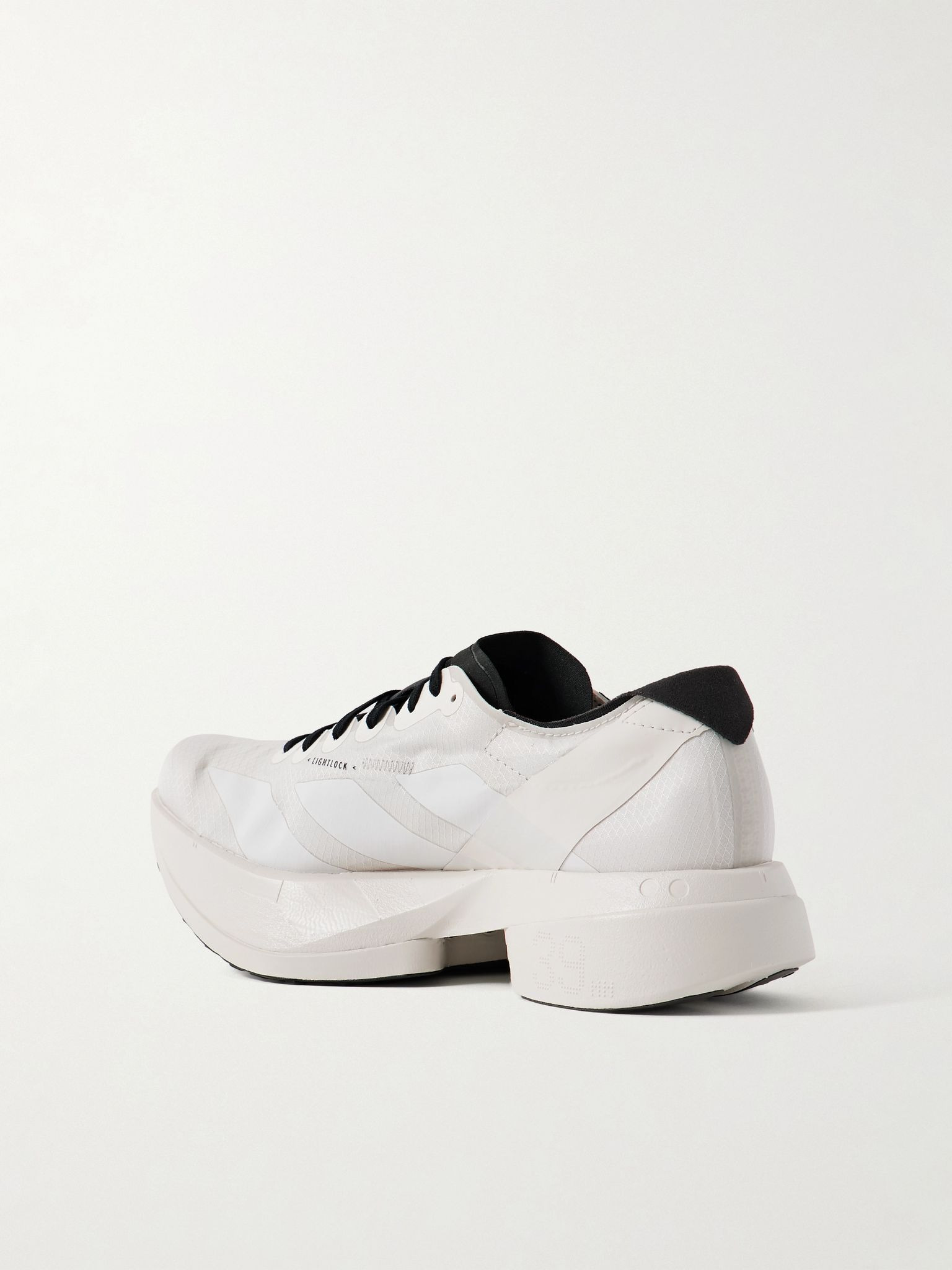 + Y-3 Adizero Adios Pro 4 rubber-trimmed ripstop sneakers White - 3