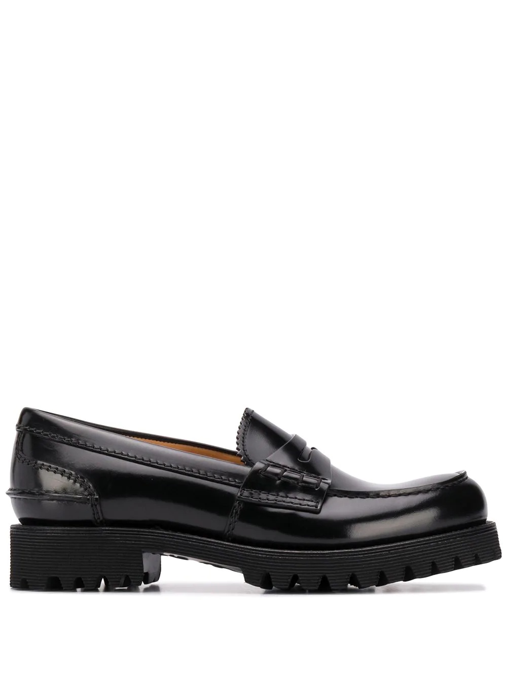 Cameron brushed leather loafers - 1