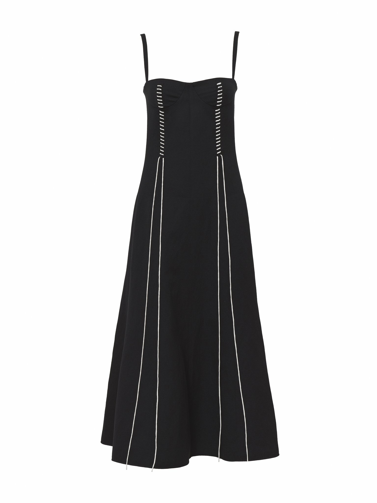 PINAFORE MIDI DRESS - 1