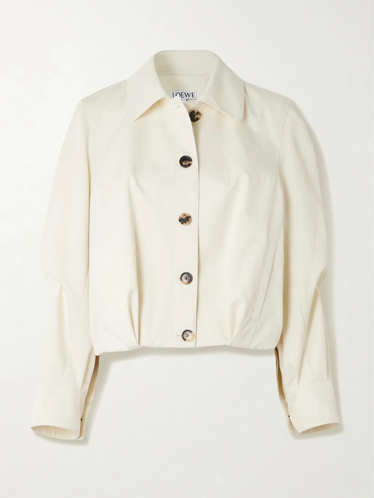 Embroidered Cotton And Silk-blend Jacket - 1