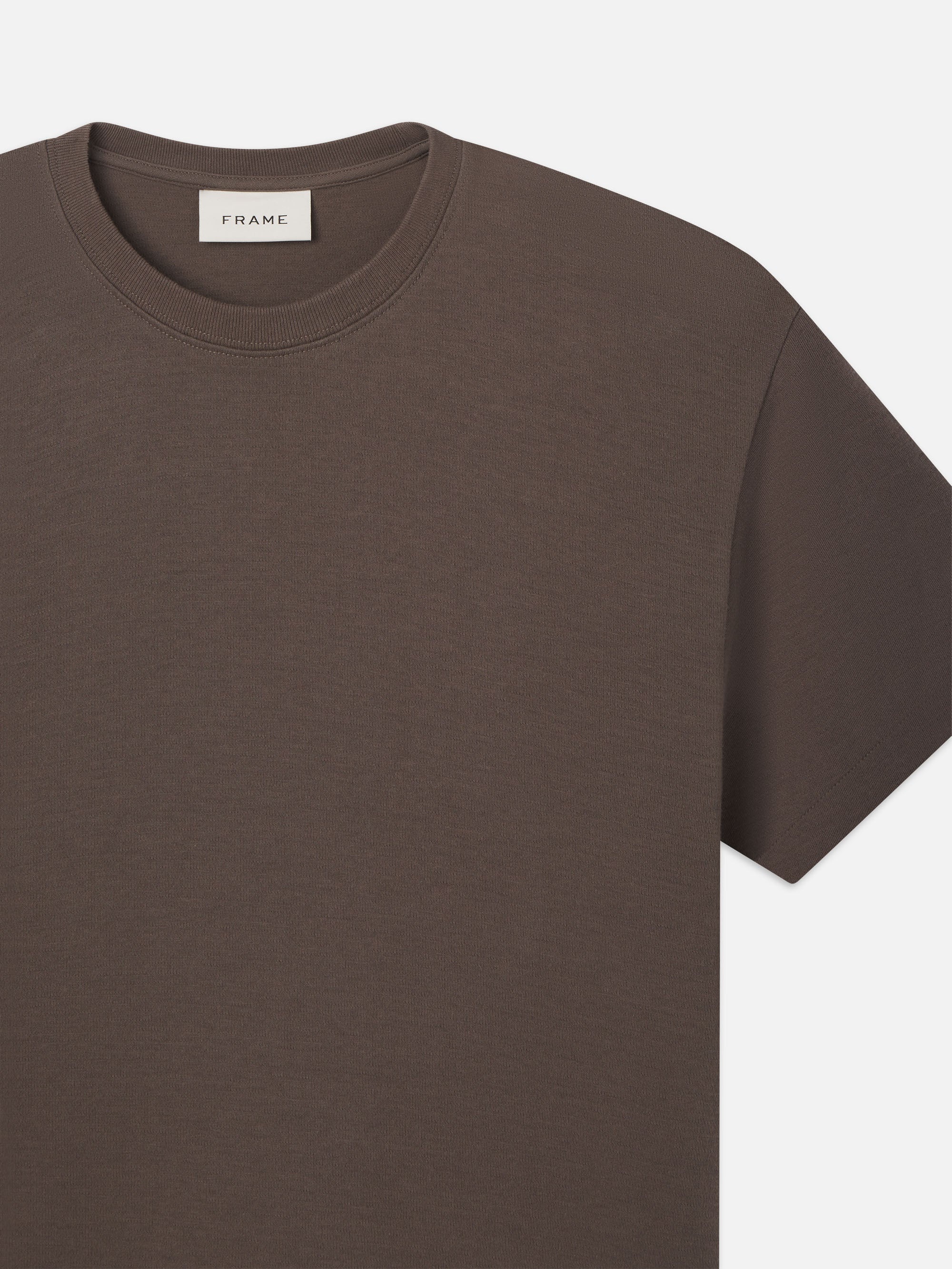 Duo Fold Tee in Taupe - 2