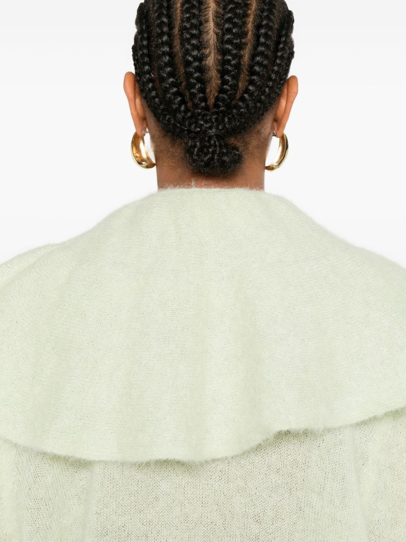 volant ruffled-neck sweater 5