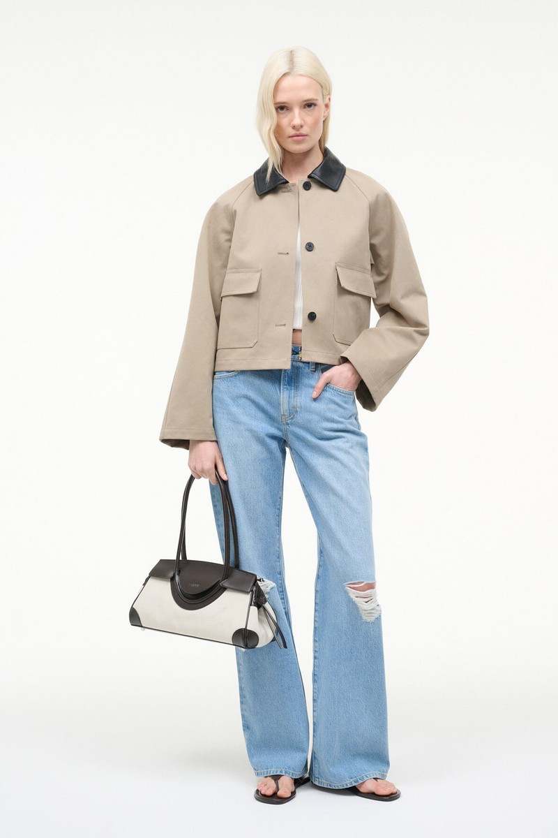 STAUD JONAH CROPPED JACKET RIVERSTONE 4