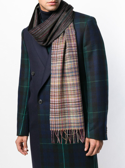 Paul Smith classic fringed scarf outlook