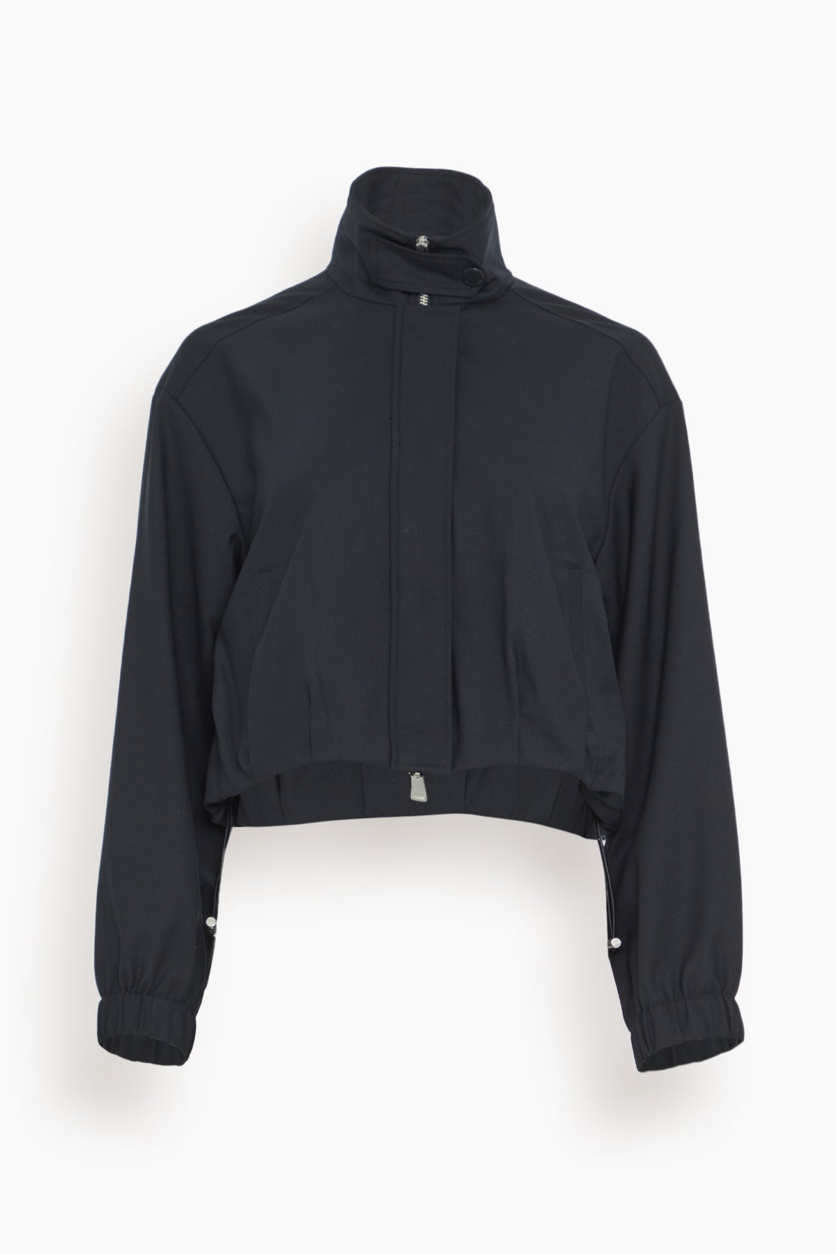 Geniveve Cropped Track Jacket in Dark Midnight - 1