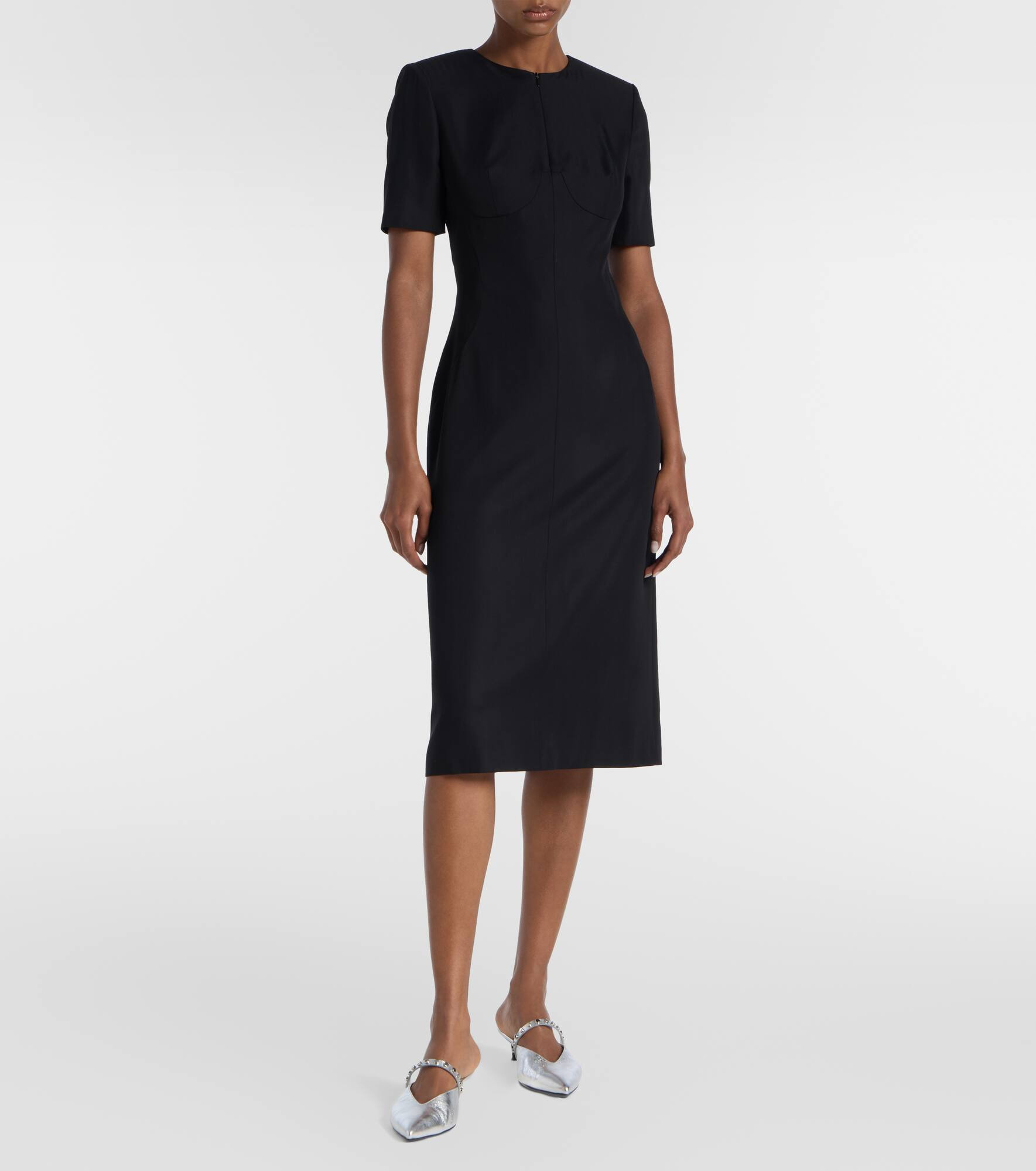 Wool-blend midi dress - 2