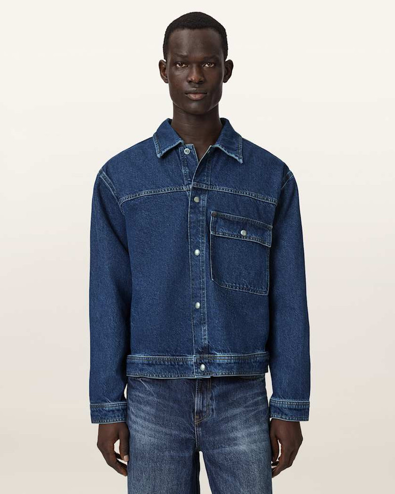 ALLSAINTS CAST LONG SLEEVE BOXY DENIM JACKET outlook