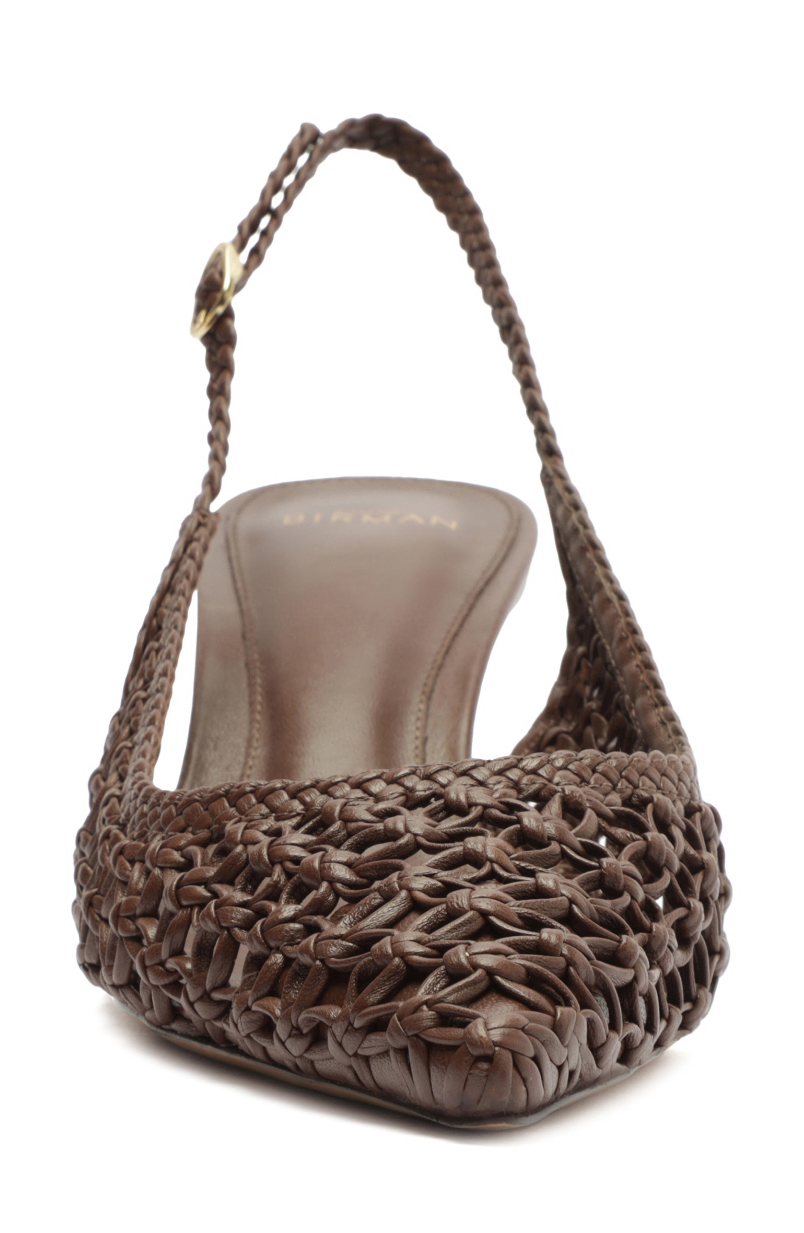 Alexandre Birman Jane Tresse Pointed Toe Slingback Pump in Rich Brown at Nordstrom - 4