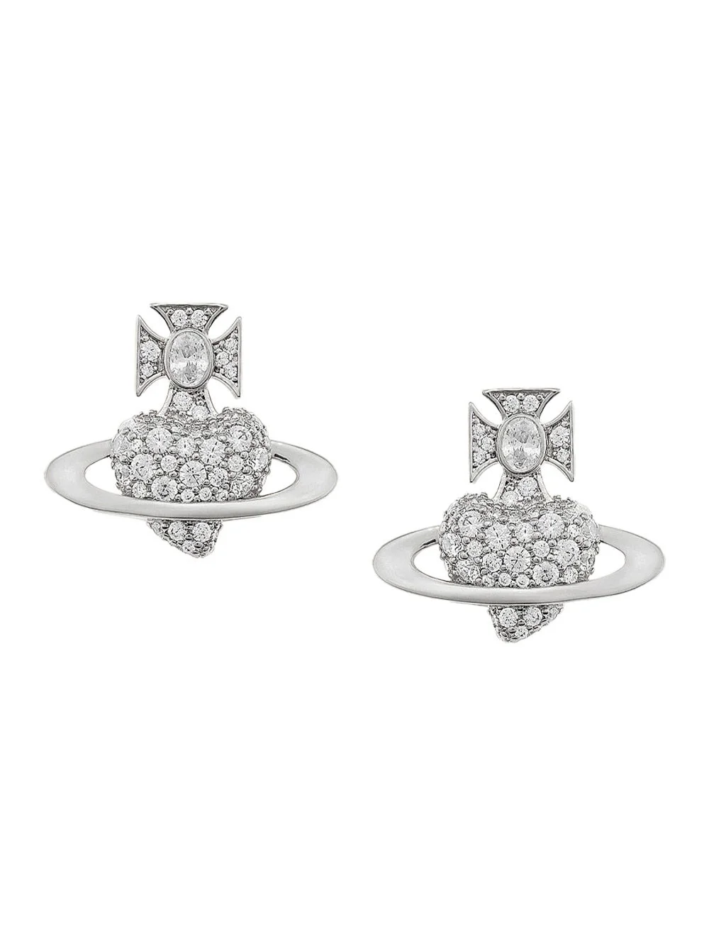 VALENTINE'S AGNATHA EARRINGS WITH CRYSTAL DECORATIONS - 1