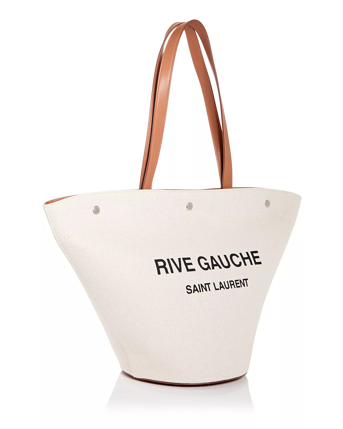 トートバッグ SAINT LAURENT\tRIVE GAUCHE SHOPPING BAG\t499290\tFAADJ\t9784\tBEI SAINT LAURENT Rive Gauche Canvas Trapezoid Tote