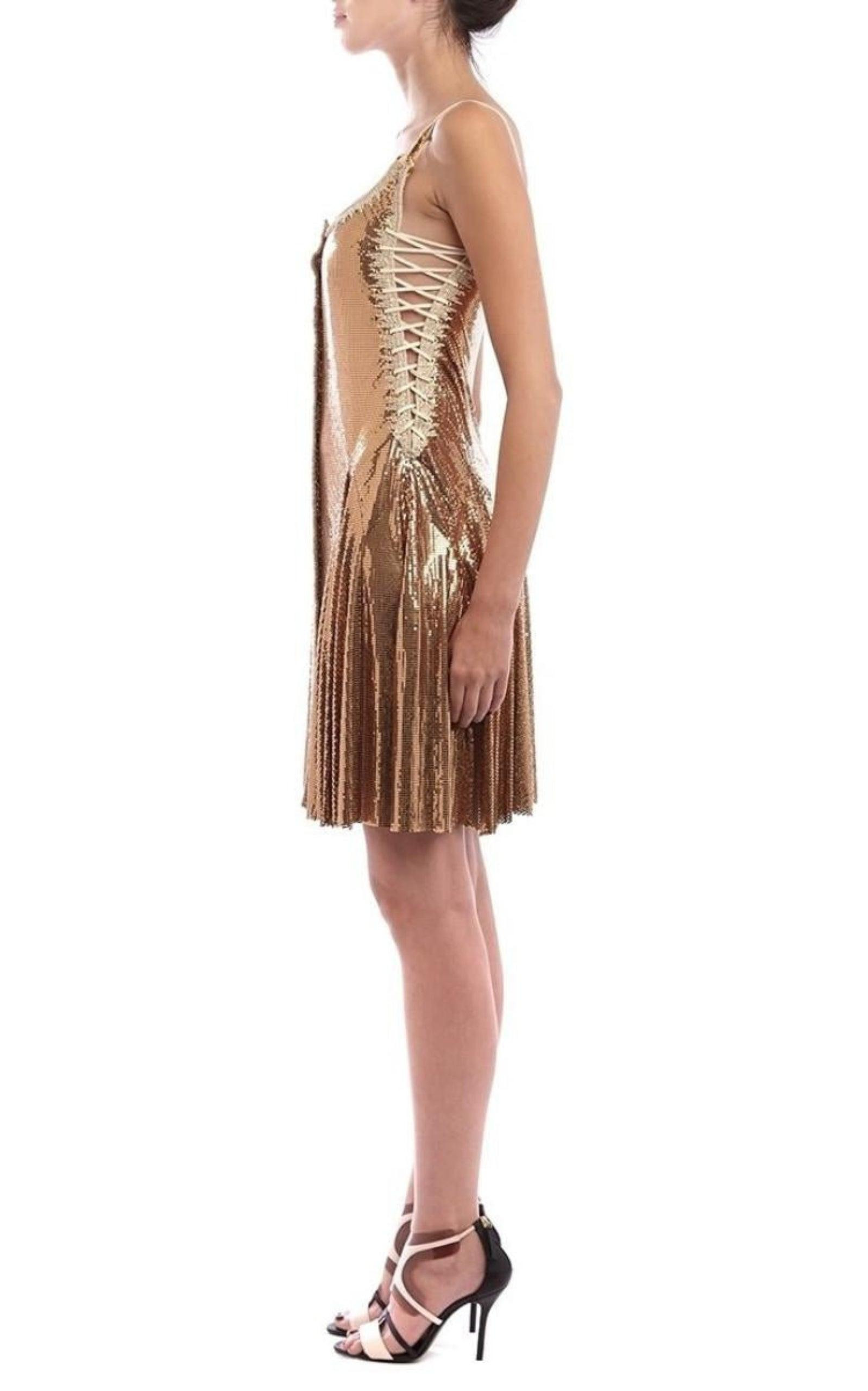 Gold Chainmail Dress - 5