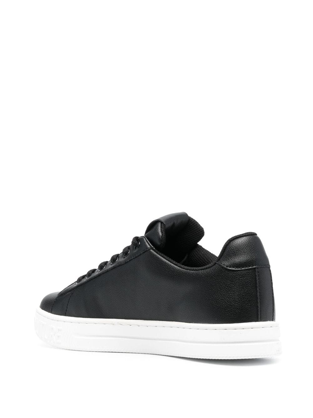 logo-patch round-toe sneakers - 3