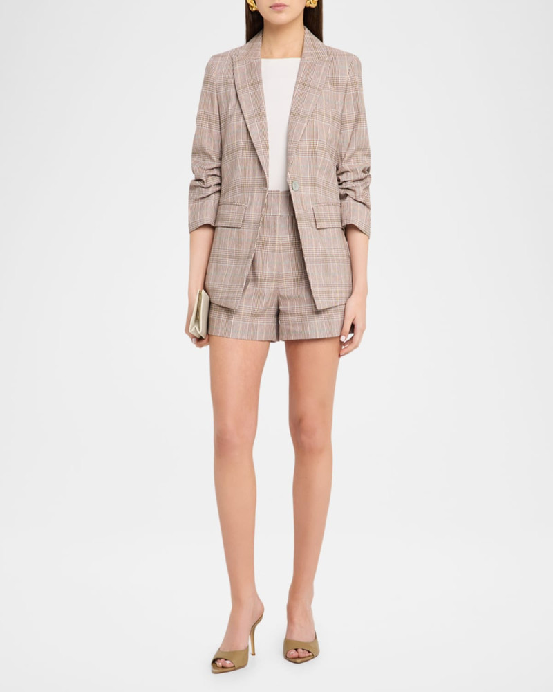 VERONICA BEARD Haina Pleated Shorts outlook