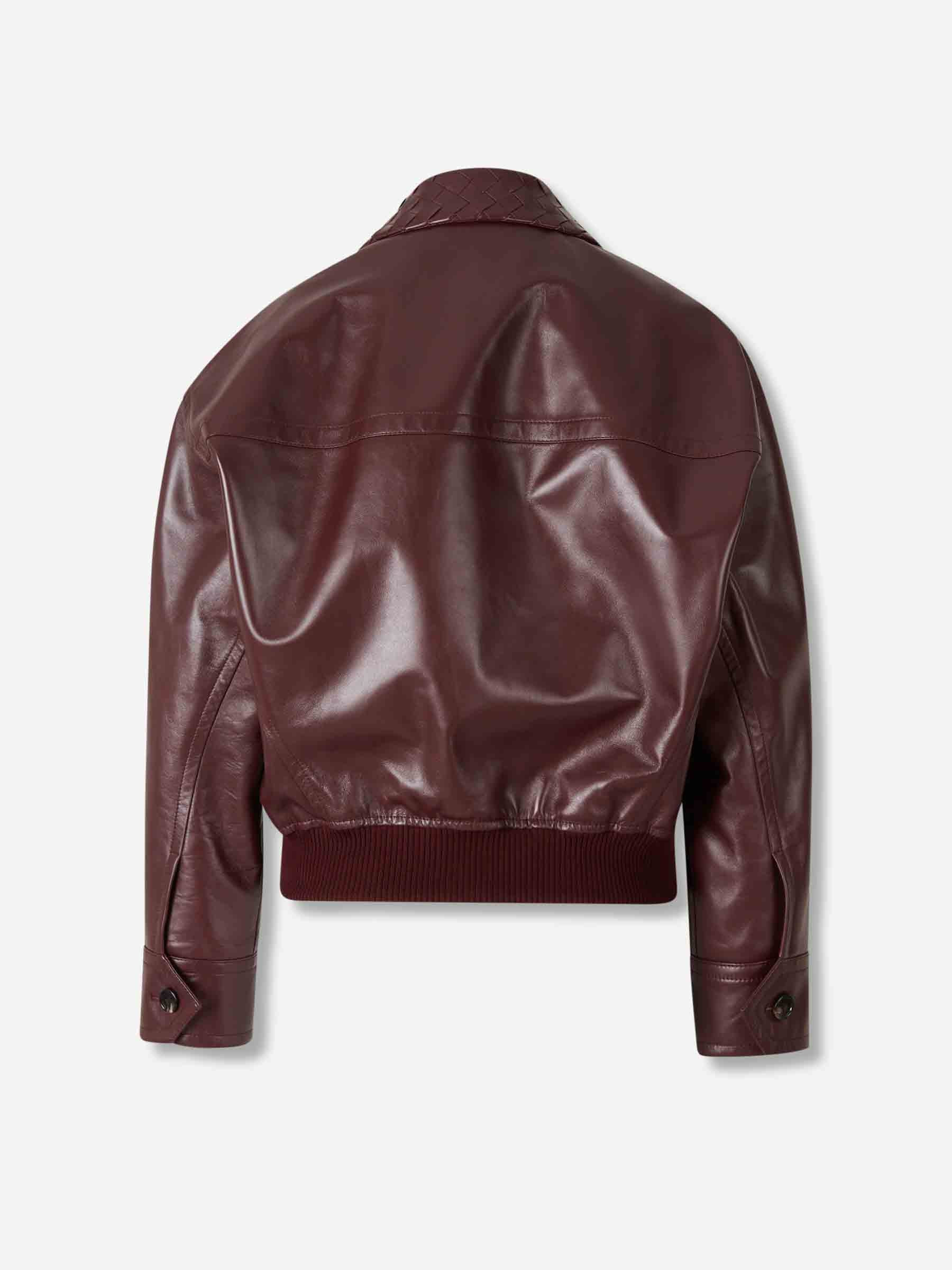 LEATHER BOMBER JACKET - 2