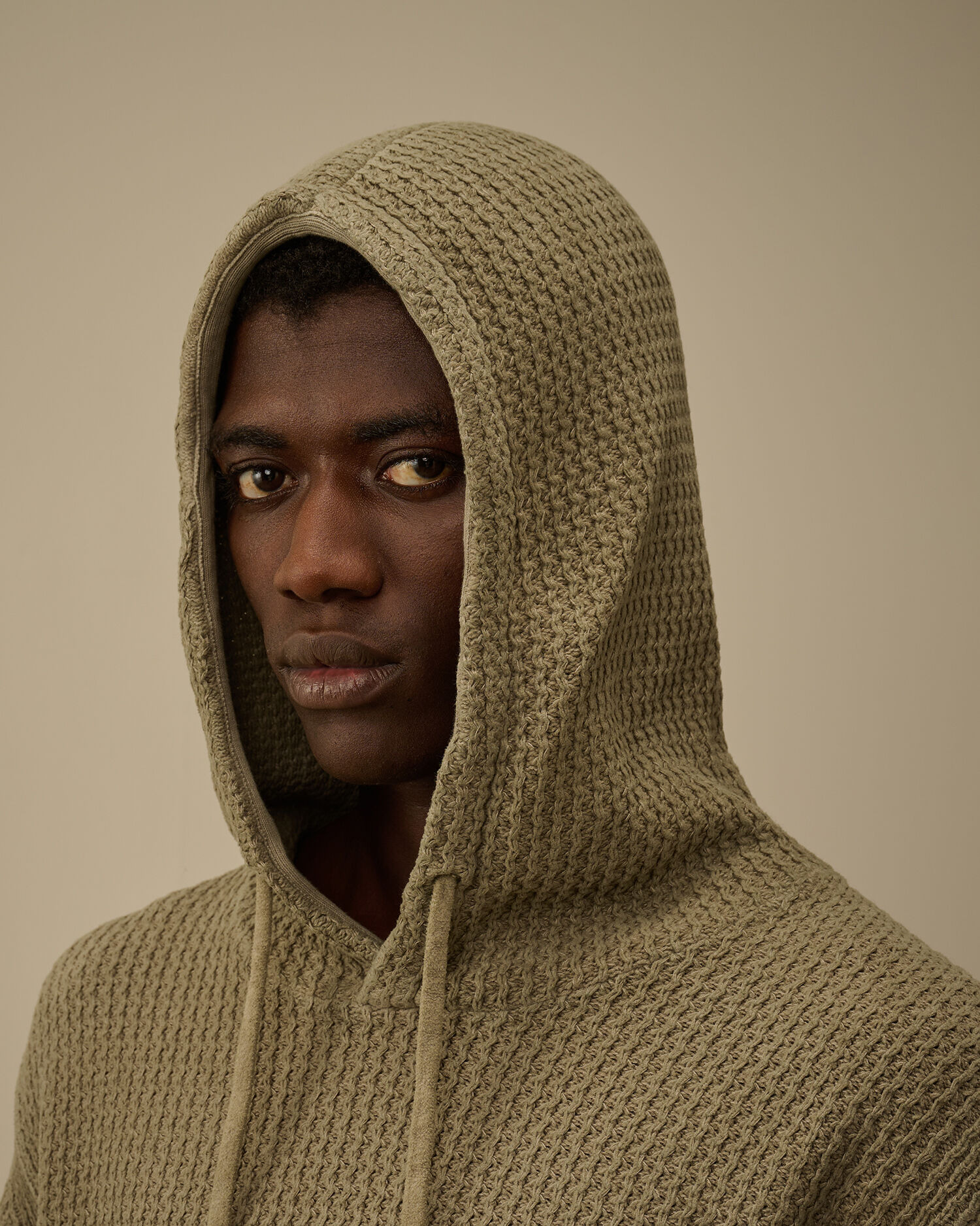 Cotton Chenille Hooded Sweater - 6