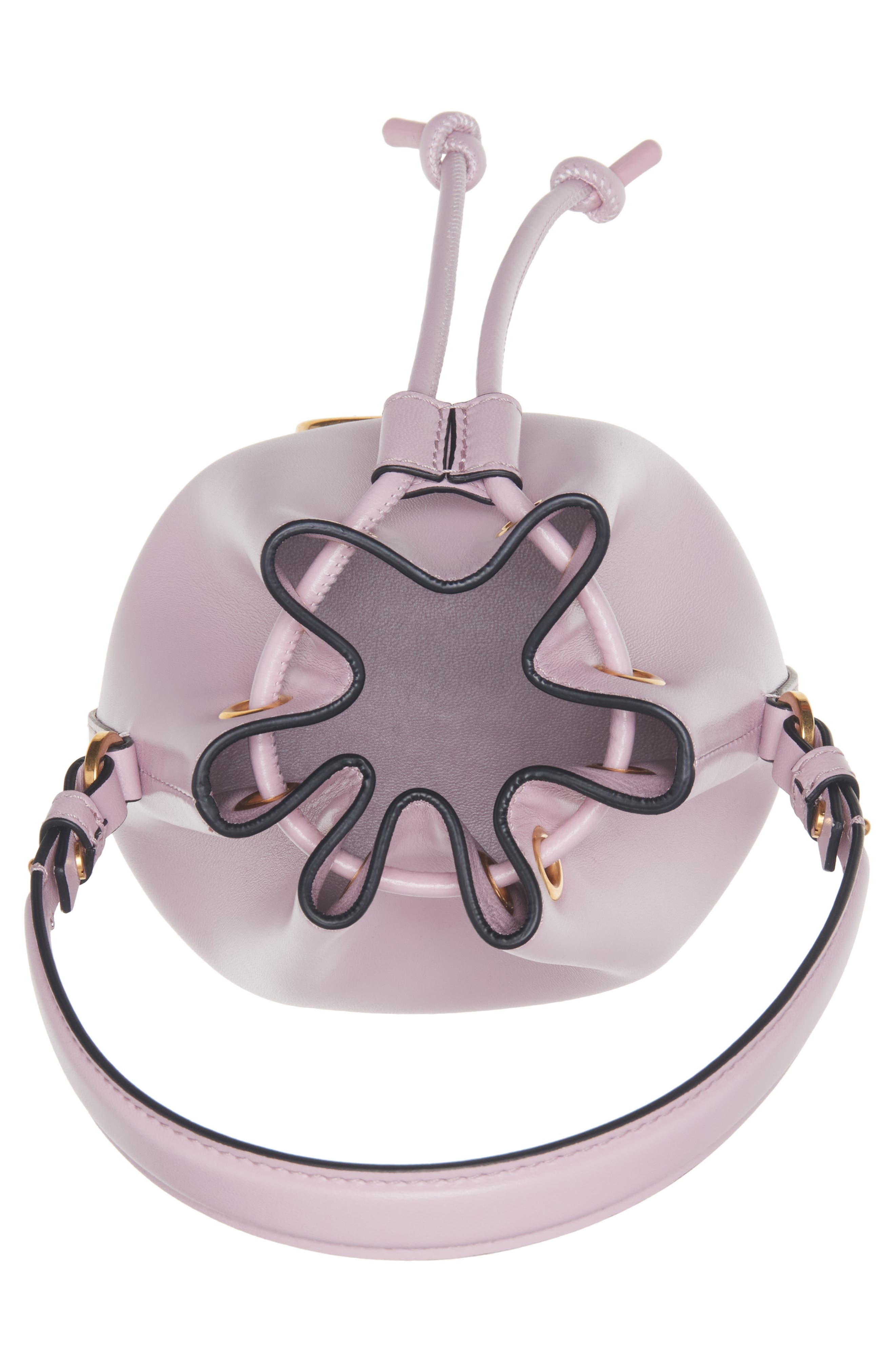 Mini VLOGO Signature Leather Bucket Bag - 5