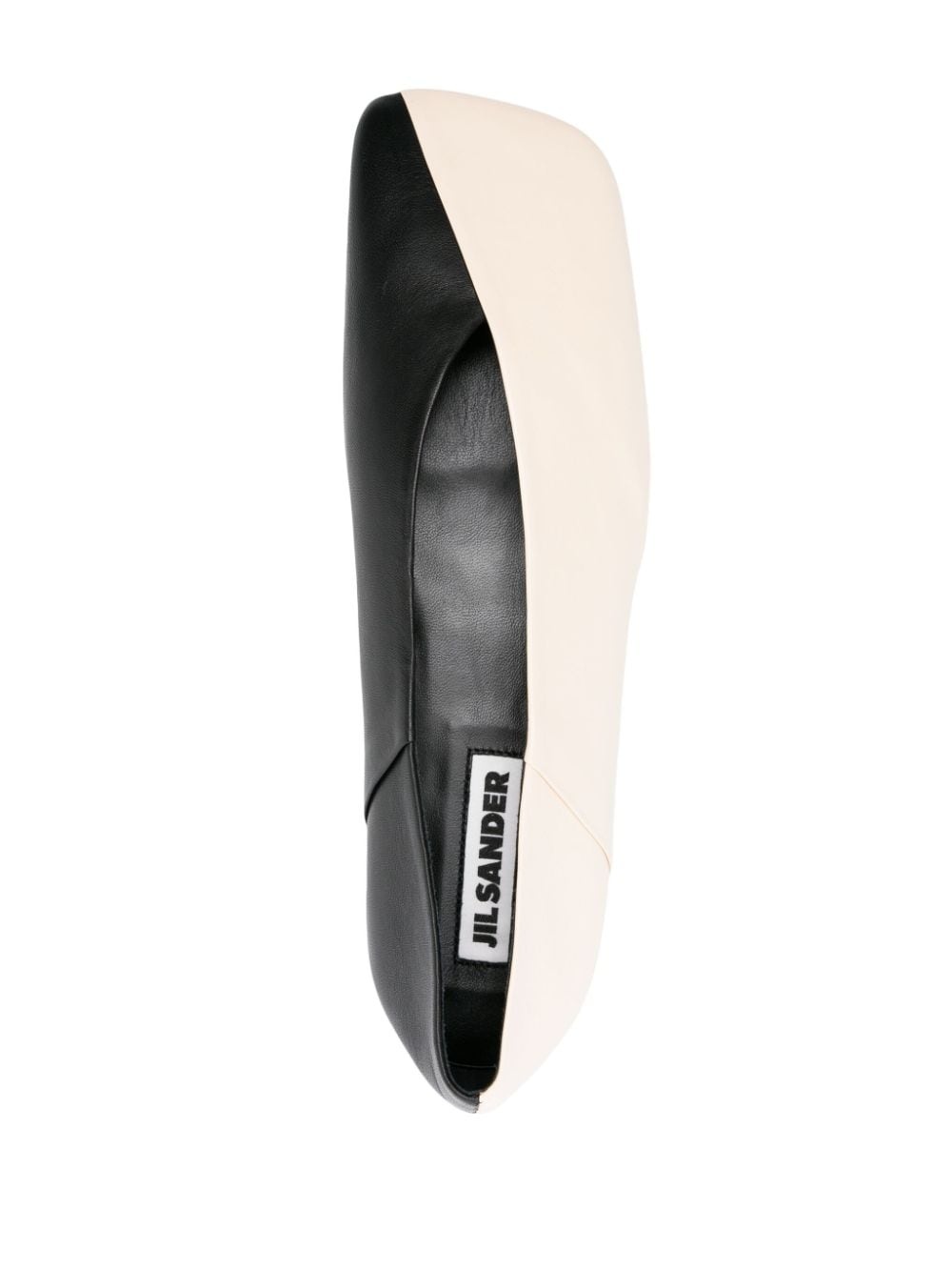 colour-block leather loafers - 7