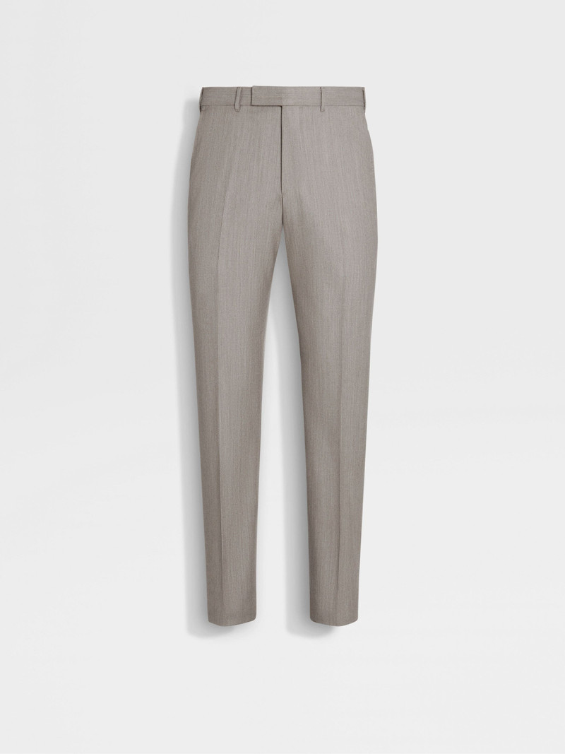 BEIGE CENTOVENTIMILA WOOL PANTS 1