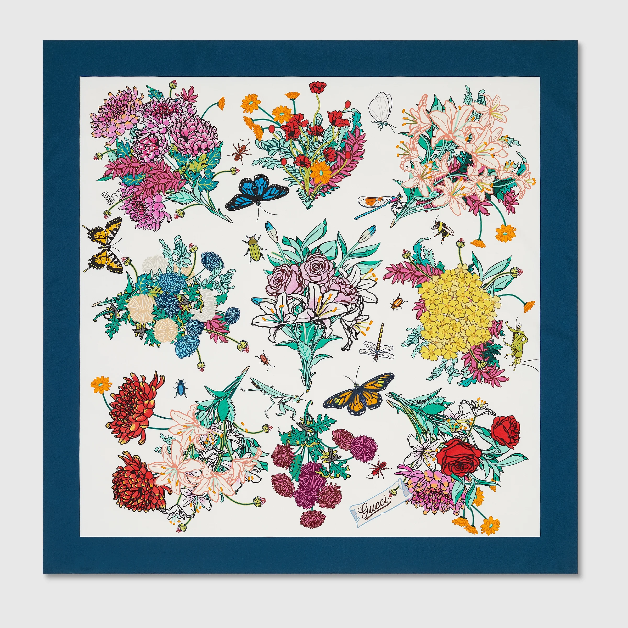 90 x 90 project printed silk carré - 1